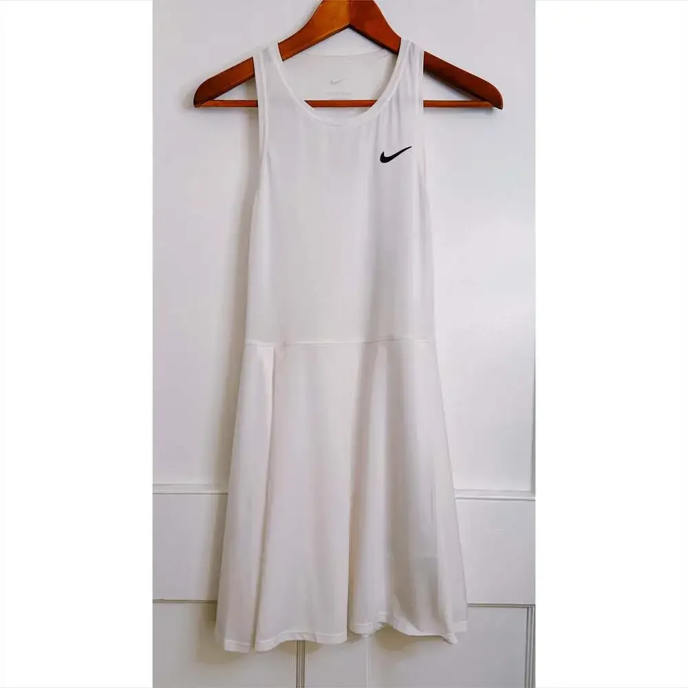 Nike Dri Fit Victory Tennis Dress with Cut Out Back Size M